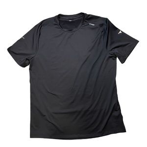 Brady Tshirt Mens Large Black Aerovent Run Short Sleeve Crew Neck Pullover Tee